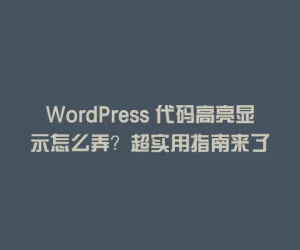 WordPress 代码高亮显示怎么弄？超实用指南来了