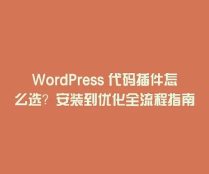 WordPress 代码插件怎么选？安装到优化全流程指南