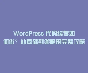 WordPress 代码缓存如何做？从基础到策略的完整攻略