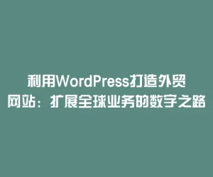 利用WordPress打造外贸网站：扩展全球业务的数字之路