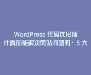 WordPress 代码优化插件真的能解决网站问题吗？5 大核心价值告诉你答案
