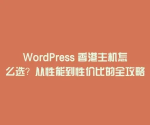 WordPress 香港主机怎么选？从性能到性价比的全攻略