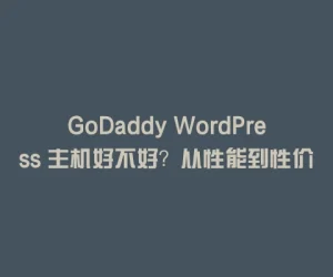 GoDaddy WordPress 主机好不好？从性能到性价比的真实评测