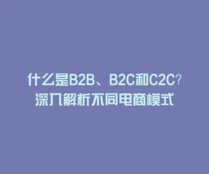 什么是B2B、B2C和C2C？深入解析不同电商模式