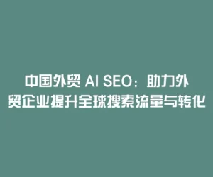 中国外贸 AI SEO：助力外贸企业提升全球搜索流量与转化