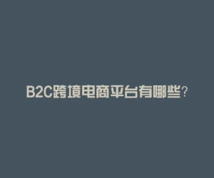B2C跨境电商平台有哪些？