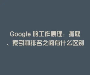Google 的工作原理：抓取、索引和排名之间有什么区别