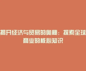 揭开经济与贸易的奥秘：探索全球商业的核心知识