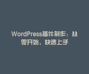 WordPress插件制作：从零开始，快速上手
