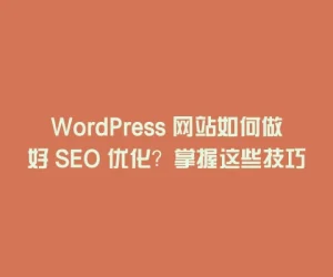 WordPress 网站如何做好 SEO 优化？掌握这些技巧快速提升排名