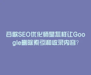 谷歌SEO优化师是怎样让Google删除索引和收录内容？